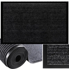 Dørmåtte 58,6x88,2 cm skridsikker – entrémåtte med PVC-bund, 4 mm tyk, til indendørs og udendørs brug