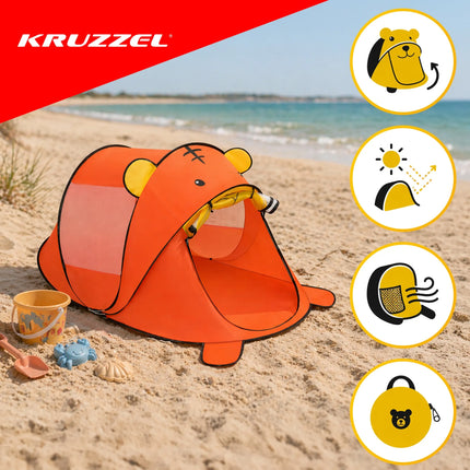 Strandtelt til børn – Kruzzel-bjørnen
