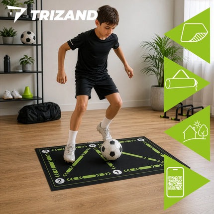Fodboldtræningsmåtte 60x90 cm Trizand