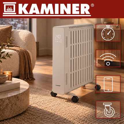 Elektrisk oliefyr – hvid Kaminer Arvell