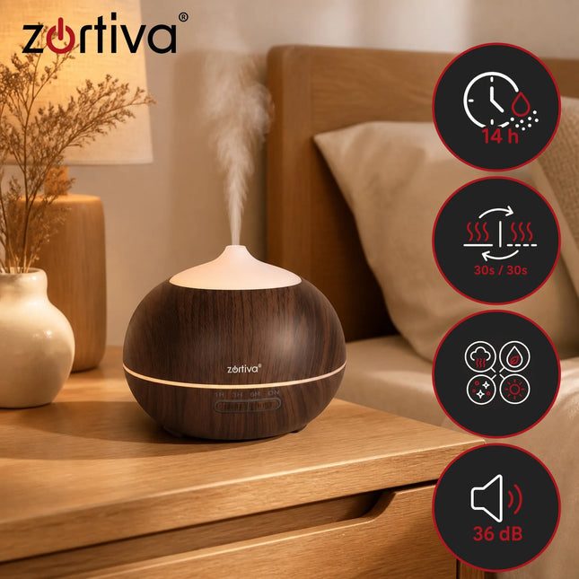 Duftdiffusor – luftfugter 400 ml Zortiva