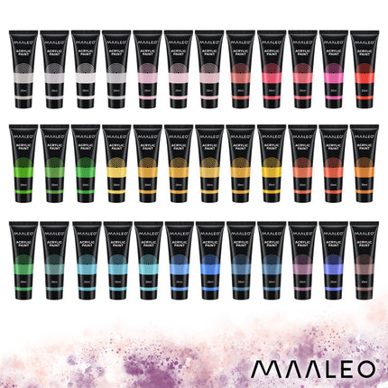 Akrylmaling 20 ml – 36 stk. Maaleo