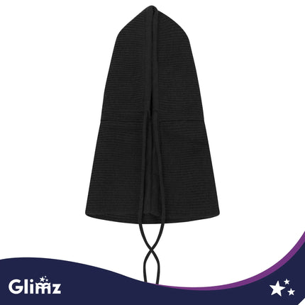 Vinterhue/hætte – sort Glimz