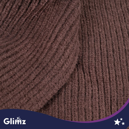 Vinterhue/hætte – brun Glimz