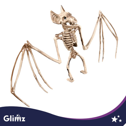 Flagermus-skelet – dekoration, 30 cm, Glimz