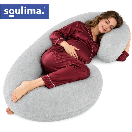 C-formet graviditetspude XXL 140x70x20 cm