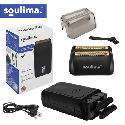 Soulima skægtrimmer med LED-display