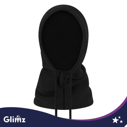 Vinterhue/hætte – sort Glimz