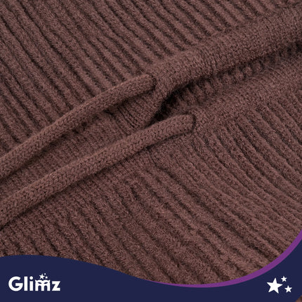 Vinterhue/hætte – brun Glimz
