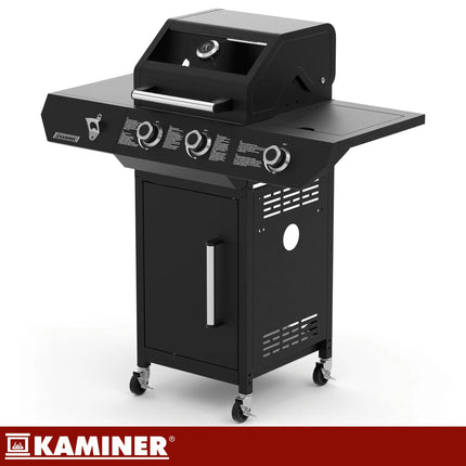 2+1 10kW Varen Black 3.0 Kaminer gasgrill