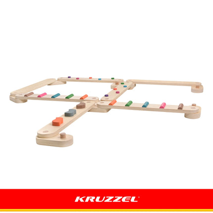 Balancebane af træ – 14 dele. Kruzzel