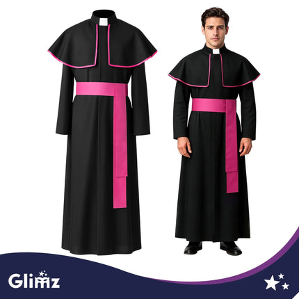 Biskopkostume til voksne str. XL/XXL