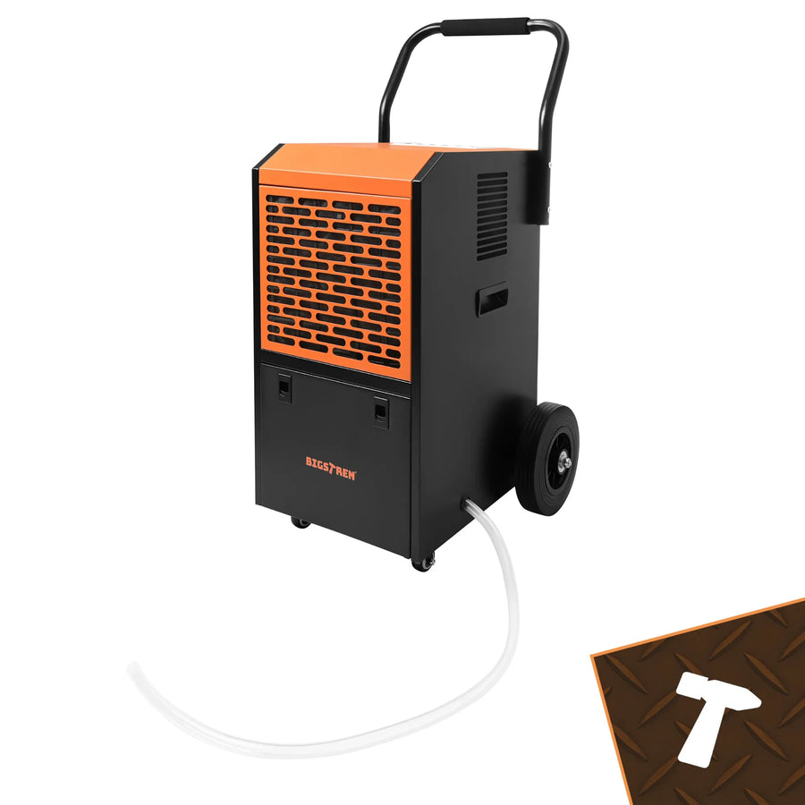Byggeaffugter 650 W med kompressor og hjul
