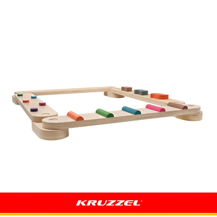 Balancebane af træ – 14 dele. Kruzzel