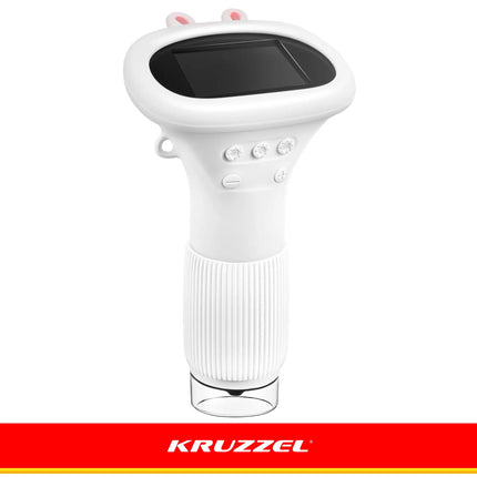Kruzzel hvidt undervisningsmikroskop, 1000x forstørrelse