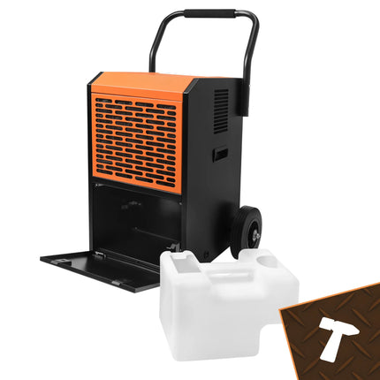Byggeaffugter 650 W med kompressor og hjul