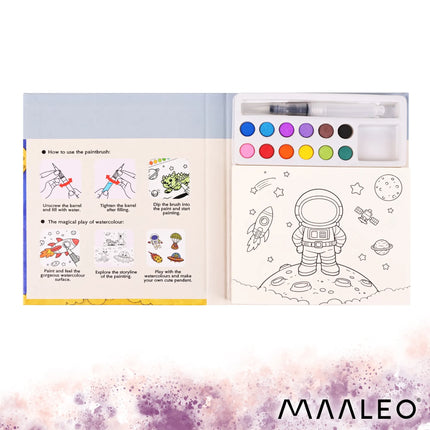 Vandmalebog – astronauten Maaelo