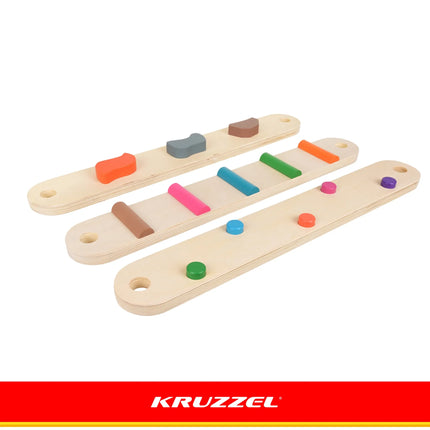 Balancebane af træ – 14 dele. Kruzzel