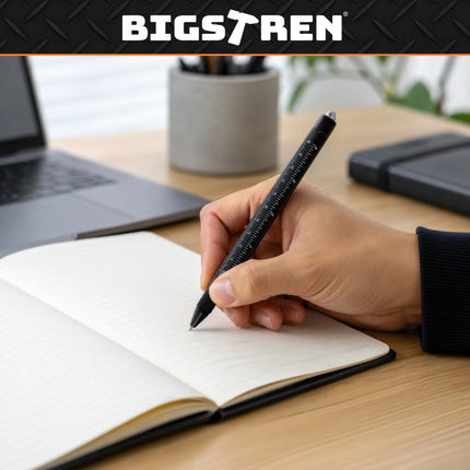 Multifunktionel pen - sort 9in1 Bigstren