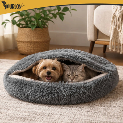 Hund/katte-seng 70 cm – plys fra Purlov