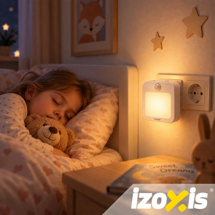 LED-natlampe med bevægelsessensor – 2 stk. Izoxis