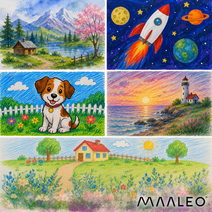Zestaw do malowania w walizce - astronauta Maaleo