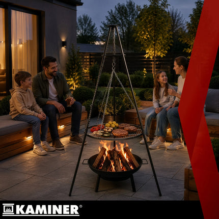 Kaminer trefodet havegrill 167 x 58 cm