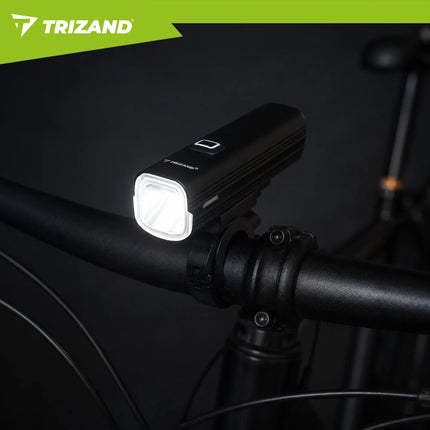 Trizand LED cykellygte 1000lm + baglygte