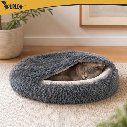 Hund/katte-seng 70 cm – plys fra Purlov