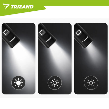 Trizand LED cykellygte 1000lm + baglygte
