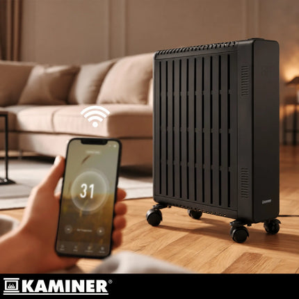 Elektrisk olievarmelegeme – sort Kaminer Arvell