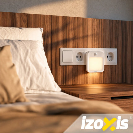 LED-natlampe med bevægelsessensor – 2 stk. Izoxis
