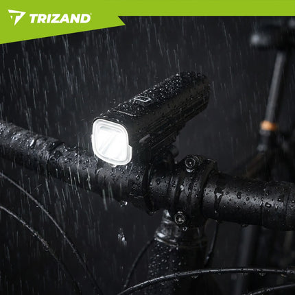 Trizand LED cykellygte 1000lm + baglygte