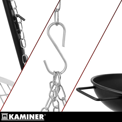 Kaminer trefodet havegrill 167 x 58 cm
