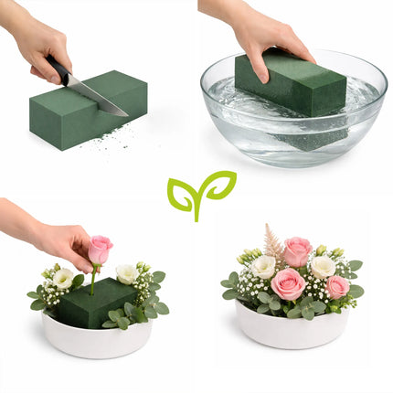 Blomsterskum til friske blomster 23x11x8cm - 20 stk