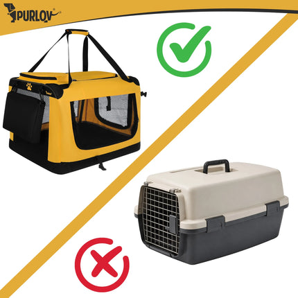 Transporttaske til hunde/katte 44x60x42 cm Purlov