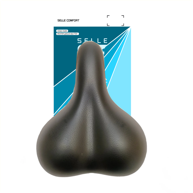 Selle Comfort City sadel sort – uden sadelbøjle
