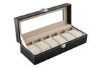 Organizer Box til 6 Ur eller Smykker – Elegant og Praktisk Opbevaring