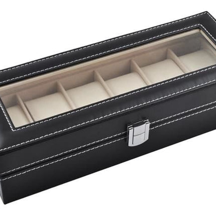 Organizer Box til 6 Ur eller Smykker – Elegant og Praktisk Opbevaring