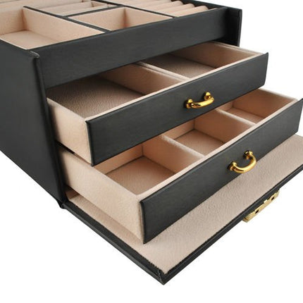 Elegant Smykkeboks med Lås – Perfekt til Opbevaring af Smykker