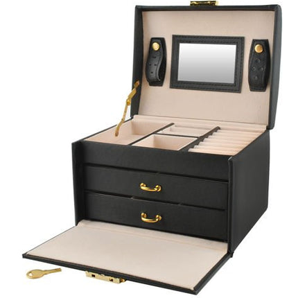 Elegant Smykkeboks med Lås – Perfekt til Opbevaring af Smykker