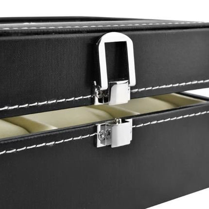 Elegant Ur Organizer med 3 Rum – Beskyt og Vis Dine Ure Smukt