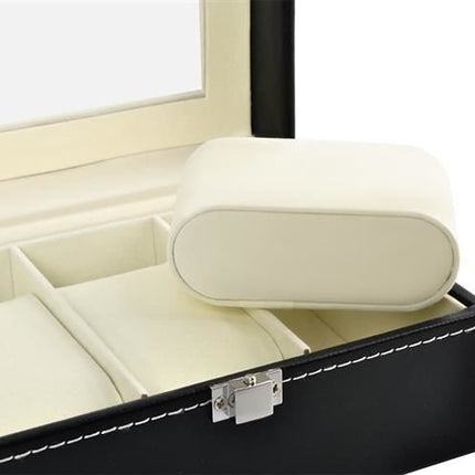 Elegant Ur Organizer med 3 Rum – Beskyt og Vis Dine Ure Smukt
