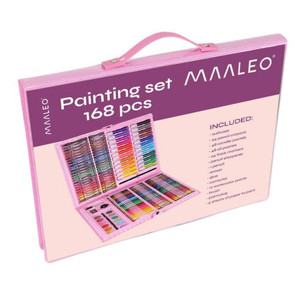 Malerkit i Kuffert – 168 Elementer til Kreativitet og Sjov