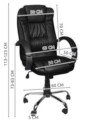 Ergonomisk Kontorstol i Eco-Læder – Komfortabel og Justerbar
