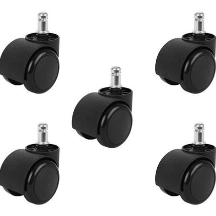 Erstatningshjul til Kontorstol - 5 Stk. Skridsikre og Skånsomme
