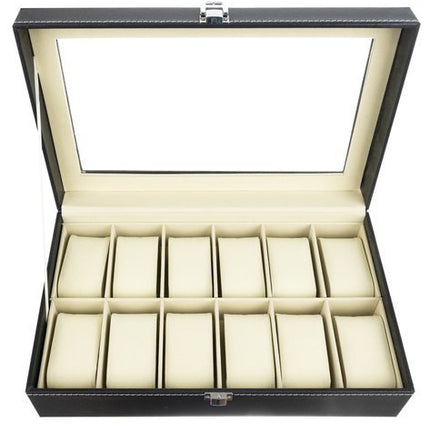 Organizer Box til 12 Ure, Armbånd eller Smykker – Elegant og Praktisk