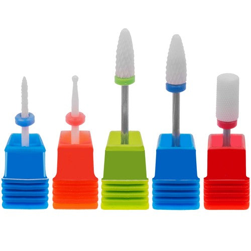 Set med 5 Keramiske Fræsere – Skånsom og Effektiv Neglepleje