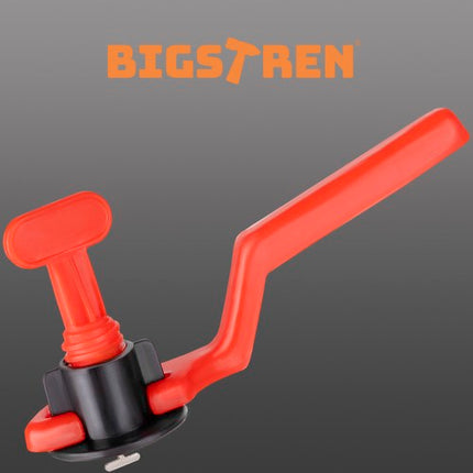 Flisejusteringssystem - 50 Clips med Nøgle til Nem Fliselægning