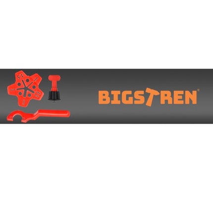 Flisejusteringssystem - 100 Clips, 50 Stjerner & 2 Nøgler til Nem Fliselægning